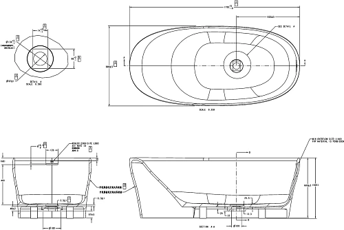 Ванна из искусственного камня Allen Brau Solid Stone Krion Neo 170x80 2.35001.21 Ванна из искусственного камня Allen Brau Solid Stone Krion Neo 170x80 2.35001.21