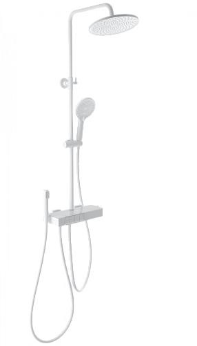 Душевая система Wonzon & Woghand с термостатом, белый матовый (WW-B3580-MW) Душевая система Wonzon & Woghand с термостатом, белый матовый (WW-B3580-MW)