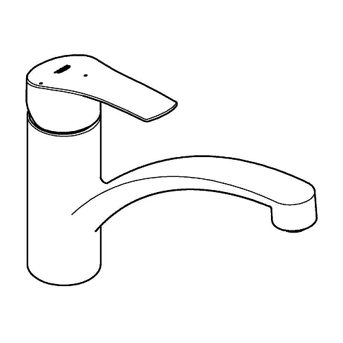 Смеситель для кухни GROHE Eurosmart 2021, низкий излив, хром (30260003) Смеситель для кухни GROHE Eurosmart 2021, низкий излив, хром (30260003)