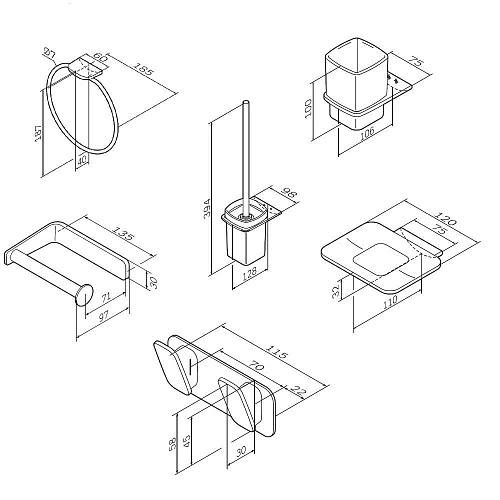 Комплект аксессуаров AM.PM Inspire V2.0 AK50D0906W для зоны красоты и туалета Комплект аксессуаров AM.PM Inspire V2.0 AK50D0906W для зоны красоты и туалета