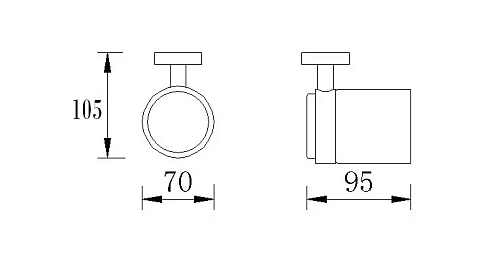 Стакан Rush Victoria VI71310 с настенным держателем, одинарный Стакан Rush Victoria VI71310 с настенным держателем, одинарный