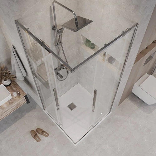 Душевая дверь GROSSMAN 1/2.К33.01.11.10.00 Galaxy (110x195) хром, стекло прозрачное Душевая дверь GROSSMAN 1/2.К33.01.11.10.00 Galaxy (110x195) хром, стекло прозрачное