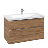 Картинка анонса товара «тумба под раковину villeroy &amp; boch subway 3.0 oak kansas / oak kansas c57000rh»