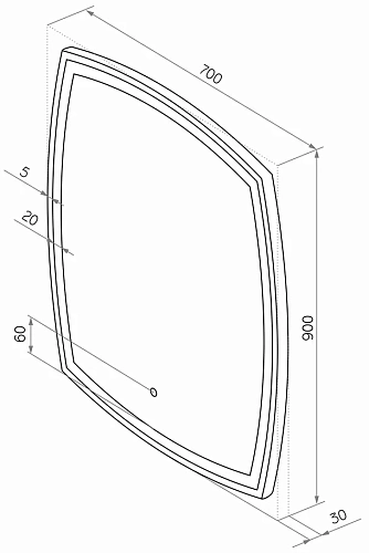 Комплект мебели DIWO Сочи 65 антрацит 574212 Комплект мебели DIWO Сочи 65 антрацит 574212