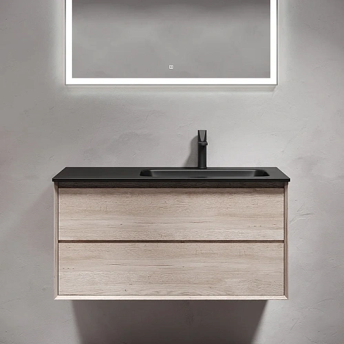 Тумба под раковину Sancos Marmi 2.0 MR2.0100REG правая, 995х445х520, дуб галифакс натуральный, подвесная Тумба под раковину Sancos Marmi 2.0 MR2.0100REG правая, 995х445х520, дуб галифакс натуральный, подвесная