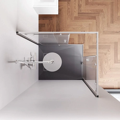 Душевой уголок AM.PM X-joy W94G-403-100280-MТ1К 100x80 хром матовый, стекло прозрачное Душевой уголок AM.PM X-joy W94G-403-100280-MТ1К 100x80 хром матовый, стекло прозрачное