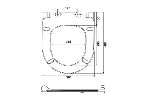 Крышка-сиденье Aquatek ЕВРОПА AQ0009-00 белый Крышка-сиденье Aquatek ЕВРОПА AQ0009-00 белый