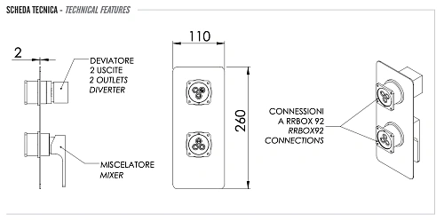 Смеситель для душа Remer Absolute AU92KBCFP, чёрный брашированный хром Смеситель для душа Remer Absolute AU92KBCFP, чёрный брашированный хром