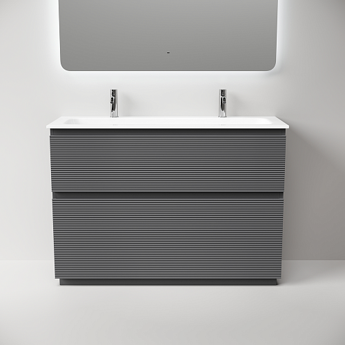 Тумба под раковину SANCOS Folk Floor FL120FGS 1190х445х850 Grey soft, напольная Тумба под раковину SANCOS Folk Floor FL120FGS 1190х445х850 Grey soft, напольная