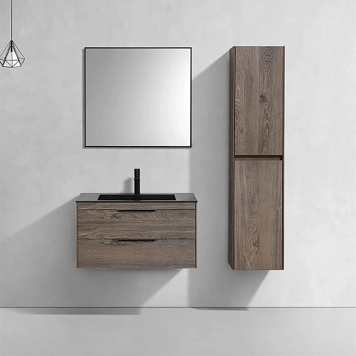 Тумба под раковину Vincea Chiara 2D 800 подвесная, 2 выкатных ящика soft-close, R.Oak VMC-2C2800RO Тумба под раковину Vincea Chiara 2D 800 подвесная, 2 выкатных ящика soft-close, R.Oak VMC-2C2800RO