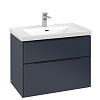 Картинка анонса товара «тумба под раковину villeroy &amp; boch subway 3.0 marine blue / marine blue c57401vq»