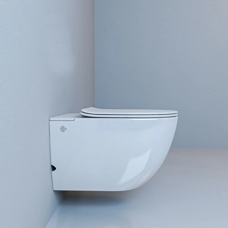 Унитаз подвесной Ceruttispa BARBARIA Aria Pulse CT10591 с функцией импульсного смыва, сиденье микролифт