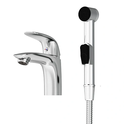 Смеситель для раковины Damixa Eclipse 310300001 с гигиеническим душем, хром Смеситель для раковины Damixa Eclipse 310300001 с гигиеническим душем, хром