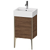 Картинка анонса товара «тумба под раковину duravit xviu xv4531rb121 напольная 43 см орех темный»