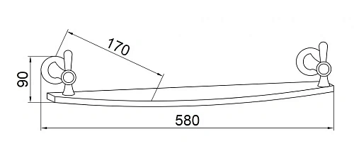 Полка Boheme Puro 10707 Полка Boheme Puro 10707