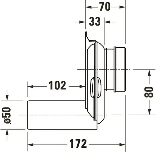 Сифон для писсуара DURAVIT 51130000 Сифон для писсуара DURAVIT 51130000