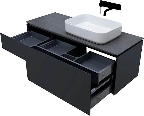 Тумба под раковину Allen Brau Infinity 120 1.21008.AM R антрацит матовый Тумба под раковину Allen Brau Infinity 120 1.21008.AM R антрацит матовый