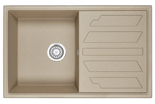 Кухонная мойка Granula 8002, ПЕСОК, кварц 790х500 Кухонная мойка Granula 8002, ПЕСОК, кварц 790х500