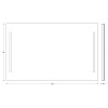 Зеркало EVOFORM Ledline BY 2120 с 2-мя встроенными LED-светильниками 10,5 W 120х75cм Зеркало EVOFORM Ledline BY 2120 с 2-мя встроенными LED-светильниками 10,5 W 120х75cм