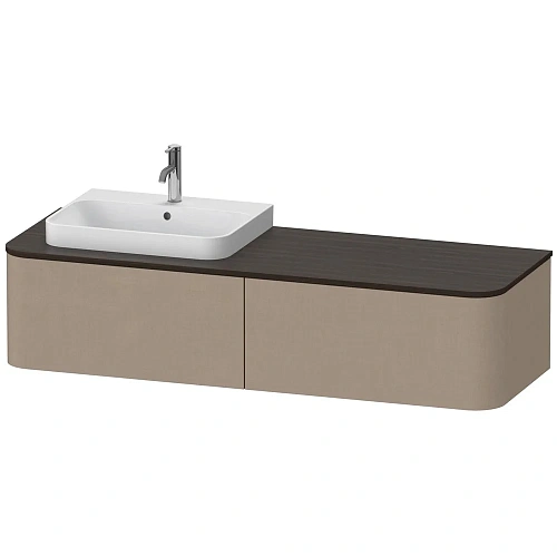 Тумба под раковину Duravit Happy D.2 Plus HP4934L7575 подвесная 160 см лен Тумба под раковину Duravit Happy D.2 Plus HP4934L7575 подвесная 160 см лен