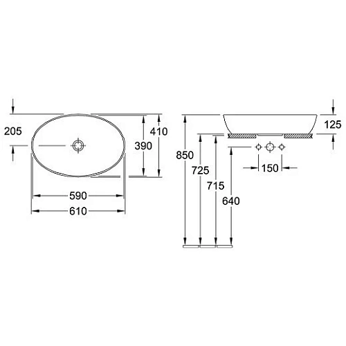 Раковина Villeroy & Boch Artis 41986101 (4198 61 01) Раковина Villeroy & Boch Artis 41986101 (4198 61 01)