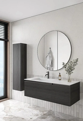 Тумба под раковину Armadi Art QUATRO 2 120см (80+40) OAK ANTHRACITE профиль ANTHRACITE 790-M2-120-OA-A Тумба под раковину Armadi Art QUATRO 2 120см (80+40) OAK ANTHRACITE профиль ANTHRACITE 790-M2-120-OA-A