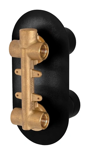 Смеситель для душа Remer Elegance NT92NO термостатический, черный матовый Смеситель для душа Remer Elegance NT92NO термостатический, черный матовый