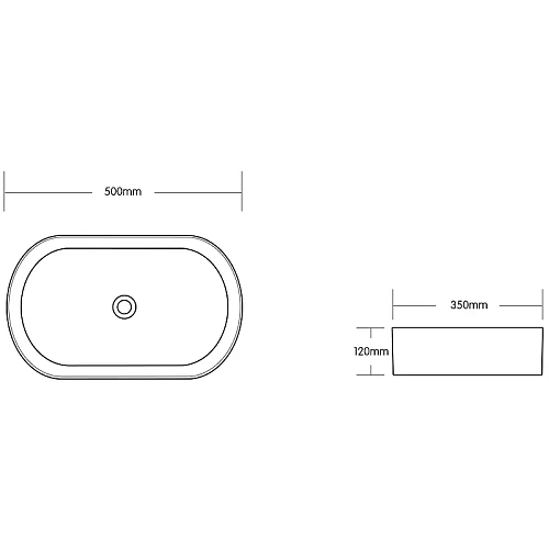Раковина Ceruttispa CR0055B MMW2 500х350х120 накладная, мрамор матовый белый, овальная Раковина Ceruttispa CR0055B MMW2 500х350х120 накладная, мрамор матовый белый, овальная