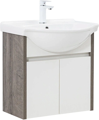 Тумба под раковину Aquanet Сидней 60 00345122 дуб рошелье/белый Тумба под раковину Aquanet Сидней 60 00345122 дуб рошелье/белый