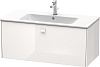 Картинка анонса товара «тумба под раковину duravit brioso br400302222 подвесная 102 см белый глянцевый»