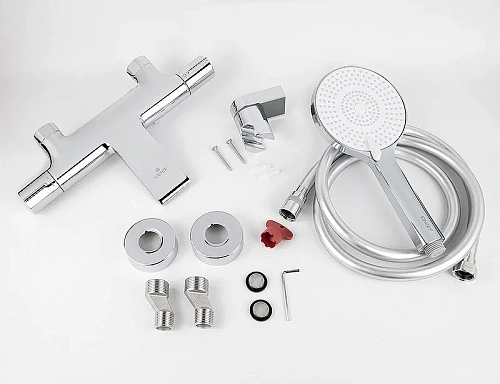 Смеситель для ванны Kaiser Serio 05322 с термостатом Хром Смеситель для ванны Kaiser Serio 05322 с термостатом Хром