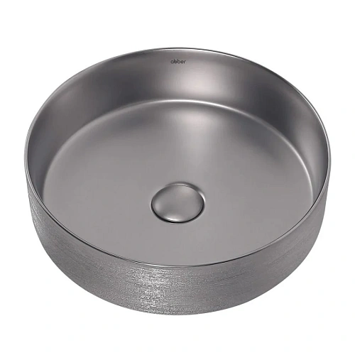 Раковина ABBER Bequem AC2109BSM накладная, серебро матовое Раковина ABBER Bequem AC2109BSM накладная, серебро матовое