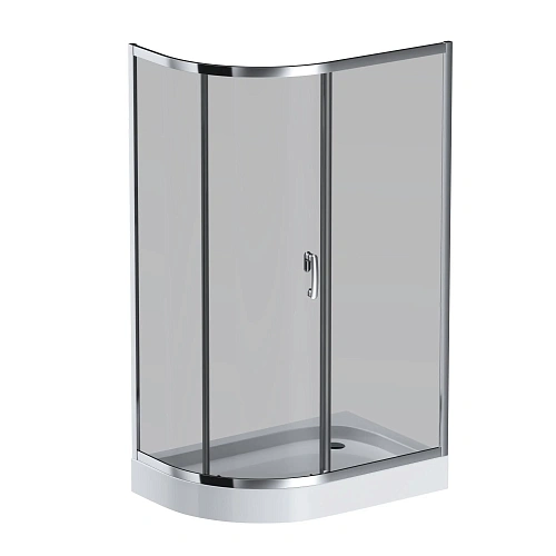 Душевой уголок AM.PM Like W83G-302U120CG Slide 120x80, стекло тонированное, профиль хром Душевой уголок AM.PM Like W83G-302U120CG Slide 120x80, стекло тонированное, профиль хром