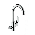 Смеситель для кухни Hansgrohe 220, с запорным вентилем, 1jet 71803000, хром Смеситель для кухни Hansgrohe 220, с запорным вентилем, 1jet 71803000, хром