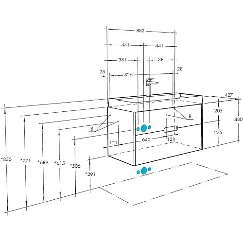 Тумба под раковину Aquaton Оливия 90 грей, дуб ойстер 1A254401OLUG0 Тумба под раковину Aquaton Оливия 90 грей, дуб ойстер 1A254401OLUG0