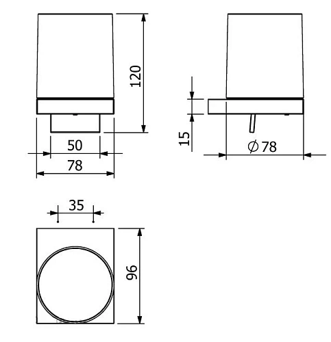 Дозатор жидкого мыла Kludi VELA C 31976N2 оружейная сталь Дозатор жидкого мыла Kludi VELA C 31976N2 оружейная сталь