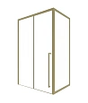 Душевой уголок Timo (T53R+T63) TDSS-130/17C-8R, раздвижная дверь 1300x2000, профиль золото матовое, торцевое стекло TSS-1000/17C-8 1000x2000 Душевой уголок Timo (T53R+T63) TDSS-130/17C-8R, раздвижная дверь 1300x2000, профиль золото матовое, торцевое стекло TSS-1000/17C-8 1000x2000