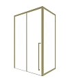Душевой уголок Timo (T55R+T63) TDSS-150/17C-8R, раздвижная дверь 1500x2000, профиль золото матовое, торцевое стекло TSS-1000/17C-8 1000x2000 Душевой уголок Timo (T55R+T63) TDSS-150/17C-8R, раздвижная дверь 1500x2000, профиль золото матовое, торцевое стекло TSS-1000/17C-8 1000x2000