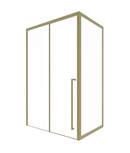 Душевой уголок Timo (T55R+T63) TDSS-150/17C-8R, раздвижная дверь 1500x2000, профиль золото матовое, торцевое стекло TSS-1000/17C-8 1000x2000 Душевой уголок Timo (T55R+T63) TDSS-150/17C-8R, раздвижная дверь 1500x2000, профиль золото матовое, торцевое стекло TSS-1000/17C-8 1000x2000