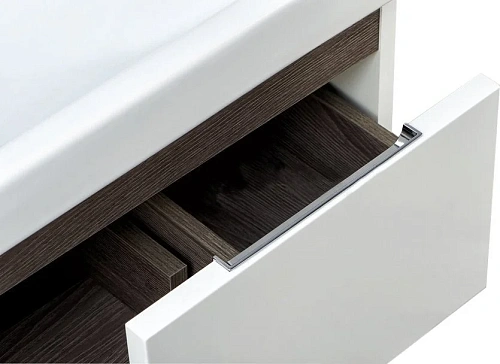 Тумба под раковину Aquaton Рене 60 белый, грецкий орех 1A222101NRC80 Тумба под раковину Aquaton Рене 60 белый, грецкий орех 1A222101NRC80