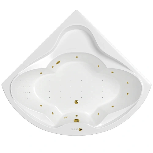 Акриловая ванна WHITECROSS Konsul 150x150 "NANO" золото 0110.150150.100.NANO.GL Акриловая ванна WHITECROSS Konsul 150x150 "NANO" золото 0110.150150.100.NANO.GL