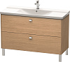 Картинка анонса товара «тумба под раковину duravit brioso br441301052 напольная 122 см европейский дуб»