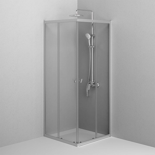 Душевой уголок AM.PM Sunny W87G-403-8080-MT 80x80 серебро, стекло прозрачное Душевой уголок AM.PM Sunny W87G-403-8080-MT 80x80 серебро, стекло прозрачное
