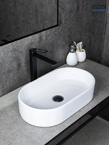 Раковина Gid N9020 51209 накладная белая 52.5x30.5x11.5 Раковина Gid N9020 51209 накладная белая 52.5x30.5x11.5