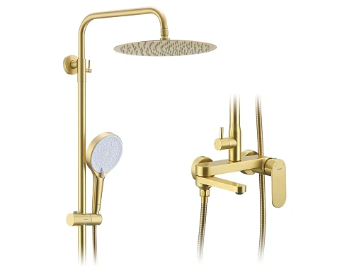 Душевая система Raglo R10.24.03, сатин золотой Душевая система Raglo R10.24.03, сатин золотой