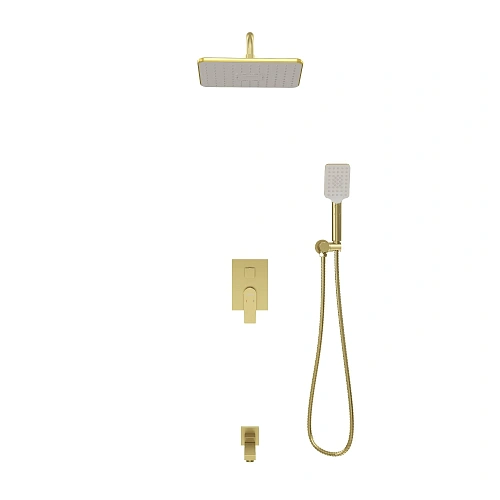 Душевая система GROSSMAN Classic 501.K35.04.320 скрытого монтажа золото сатиновый Душевая система GROSSMAN Classic 501.K35.04.320 скрытого монтажа золото сатиновый