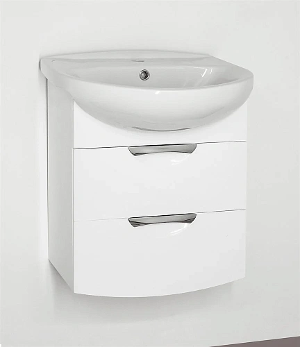 Тумба под раковину Style Line подвесная Жасмин 2 (2 ящ.) ЛС-00000345 Тумба под раковину Style Line подвесная Жасмин 2 (2 ящ.) ЛС-00000345