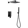 Душевая система ABBER Weiss Insel AF8018B скрытого монтажа без излива, черная матовая Душевая система ABBER Weiss Insel AF8018B скрытого монтажа без излива, черная матовая