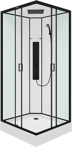 Душевая кабина Parly AMI Quadro 900x900 профиль черный, стекло прозрачное Душевая кабина Parly AMI Quadro 900x900 профиль черный, стекло прозрачное