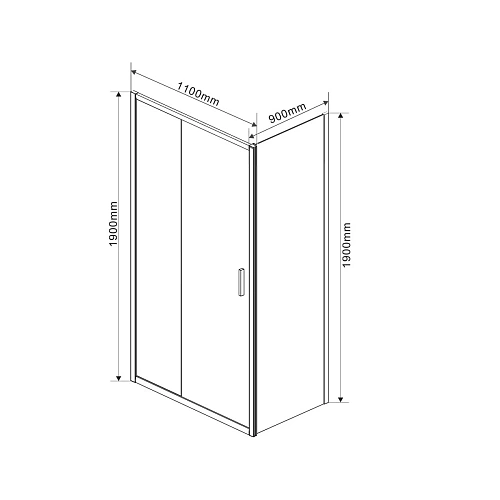Душевой уголок Vincea Garda VSR-1G9011CLGM 1100x900 вороненая сталь стекло прозрачное Душевой уголок Vincea Garda VSR-1G9011CLGM 1100x900 вороненая сталь стекло прозрачное